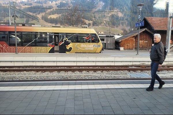 Swiss Mountains and Golden Pass Line