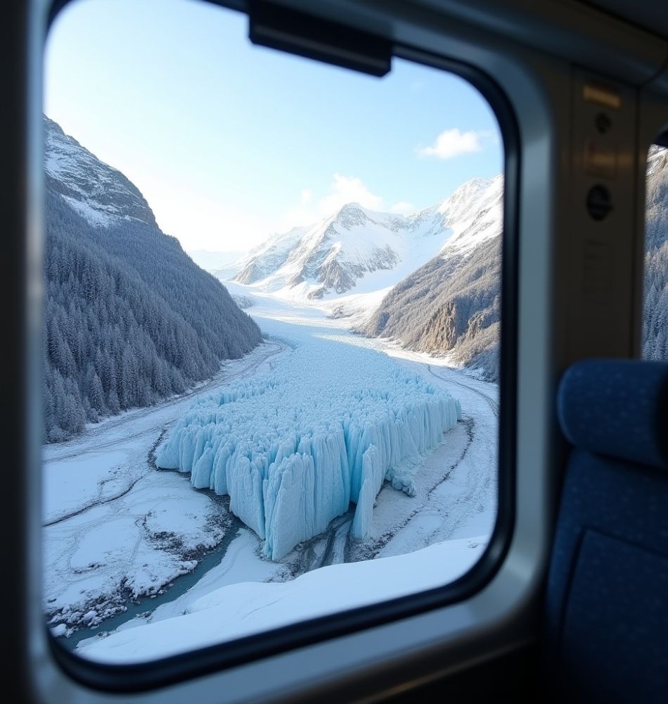 Swiss Glaciers on the Panoramic Trains